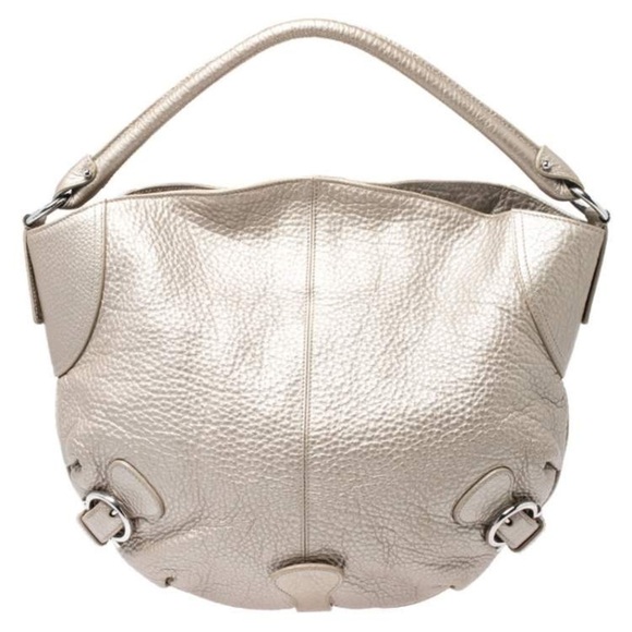 Salvatore Ferragamo Gold  Leather Hobo Handbag Purse - Picture 1 of 10